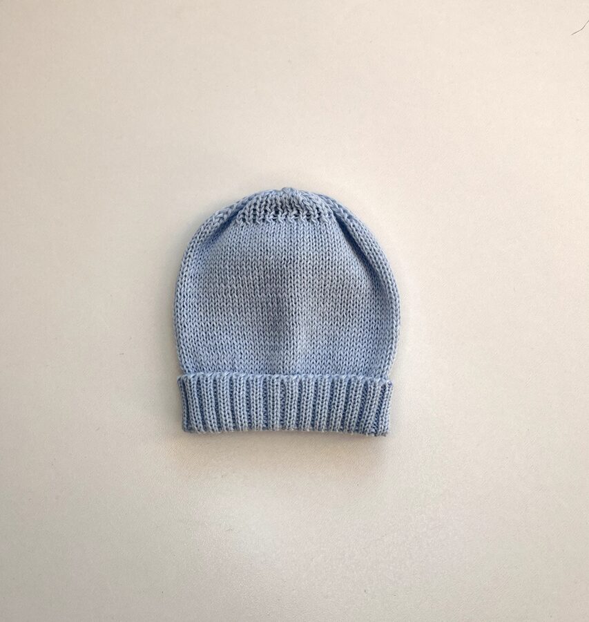 Adīta cepurīte - zilie toņi, 0-3 mēn., BBcollection, 021