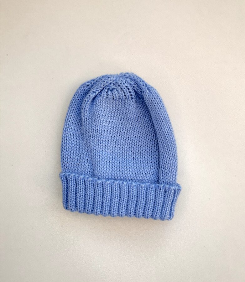 Adīta cepurīte - zilie toņi, 0-3 mēn., BBcollection, 021