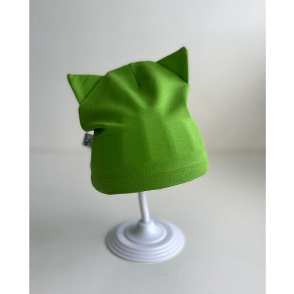 Cepure ar austiņām - zaļa, 40, BBcollection, 210